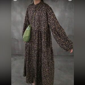 Leopard Print Maxi Dress